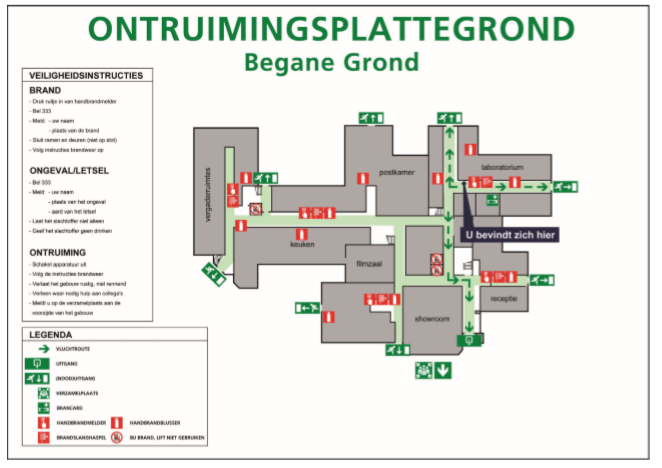 Ontruimingsplattegrond